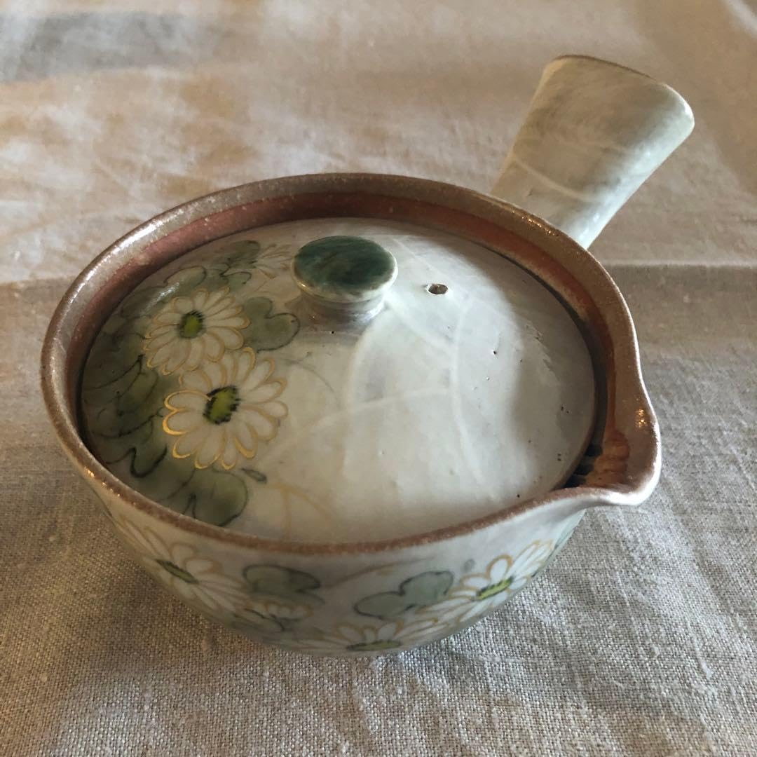 京焼 清水焼 土淵陶あん 陶あん窯 きゅうす 急須 白菊 京焼 清水焼 白